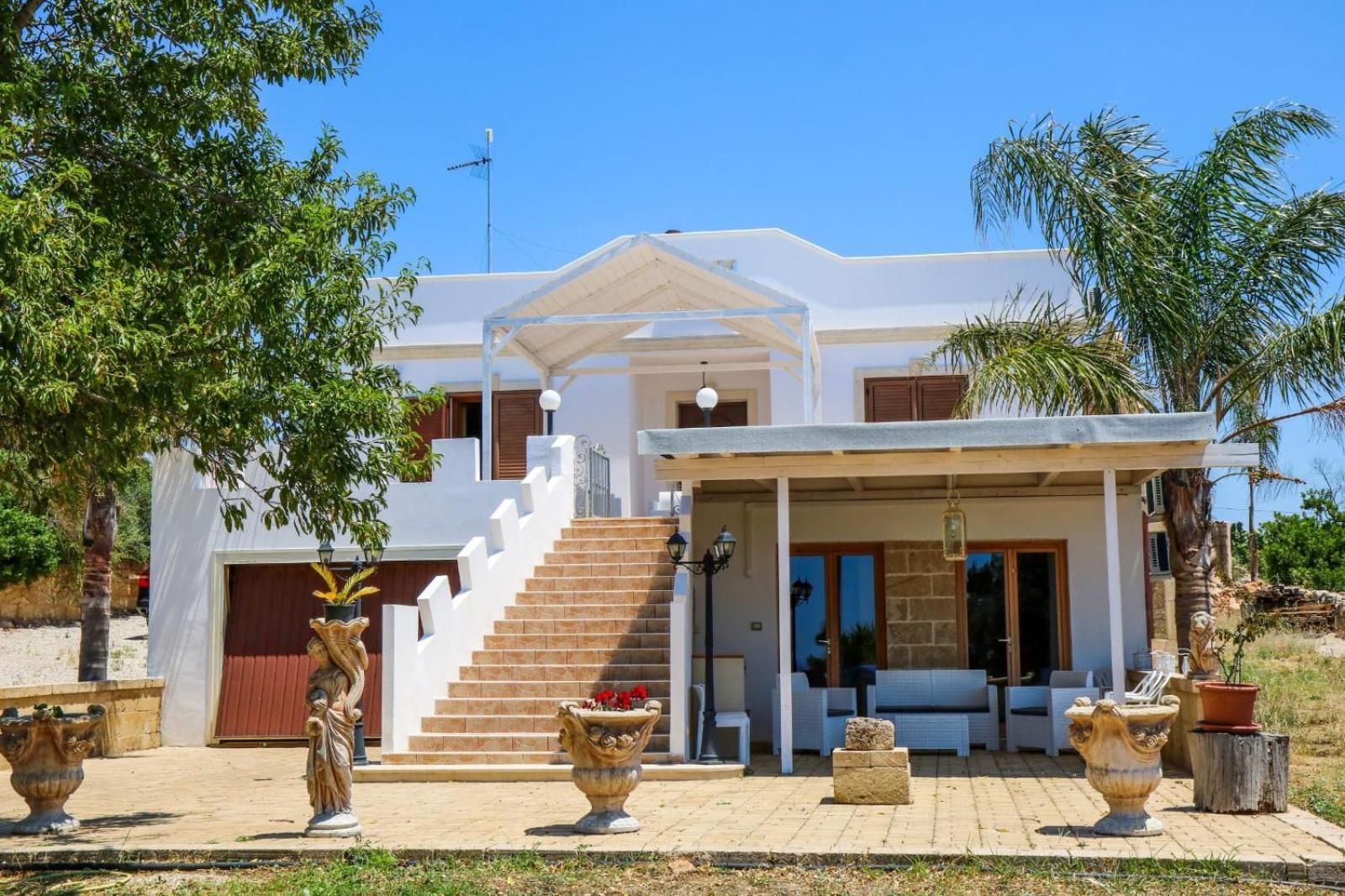 Villa Vista Mare Panoramica, Trullo E Piscina Esclusiva Alliste Eksteriør bilde